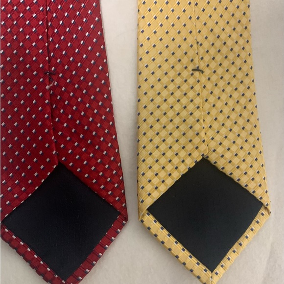Classic Red and Yellow Patterned Ties - Picture 6 of 16